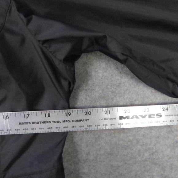 Columbia Jacket Mens Small Black Hooded Full Zip Lightweight Rain Windbreaker - Picture 4 of 7